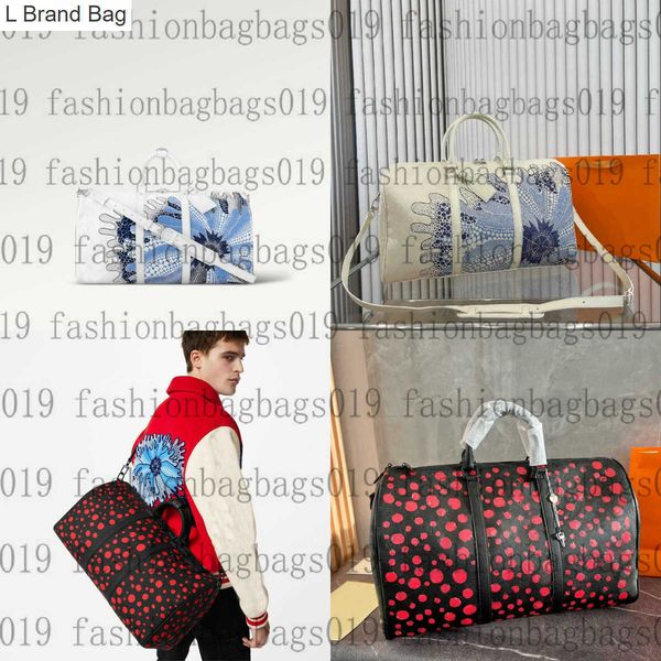 l brand bag 23ss x yayoi kusama keep duffel 45 totes mens deisgner traveling 50 yk luggage bags women luxury painted dots psychedelic flower, Black
l brand bag 23ss x yayoi kusama keep duffel 45 totes mens deisgner traveling 50 yk luggage bags women luxury painted dots psychedelic flower, Black