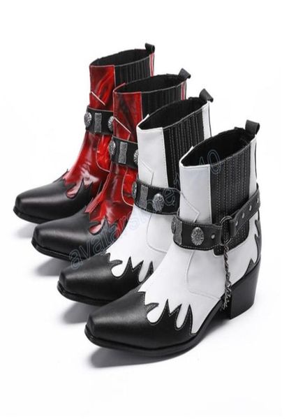 punk style men cowboy short boots winter genuine leather chelsea ankle boots mid heel rock motorcycle boot buckle shoes1612820, Black
punk style men cowboy short boots winter genuine leather chelsea ankle boots mid heel rock motorcycle boot buckle shoes1612820, Black