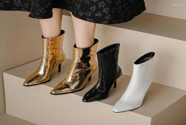 boots autumn and winter fashion slim high heel large short snake pattern gold patent leather sleeve women39s4873229, Black
boots autumn and winter fashion slim high heel large short snake pattern gold patent leather sleeve women39s4873229, Black
