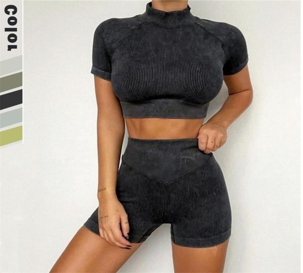 yoga outfits ribbed washed seamless set women workout 2pcs two piece crop shirt shorts gym suit fitness sport clothing 2210183932650, White;red
yoga outfits ribbed washed seamless set women workout 2pcs two piece crop shirt shorts gym suit fitness sport clothing 2210183932650, White;red