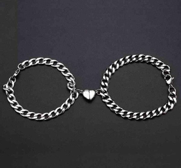 heart magnet couple bracelet 1 pair for women men fashion charm jewelry lover gift stainless steel8320436, Golden;silver
heart magnet couple bracelet 1 pair for women men fashion charm jewelry lover gift stainless steel8320436, Golden;silver