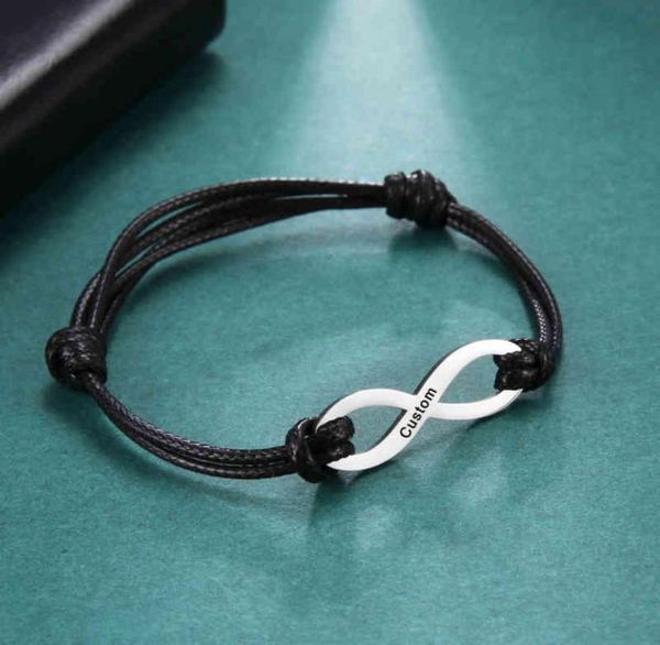 cazador custom name date bracelet stainless steel infinity charm rope couple s men women personalized jewelry8772508, Golden;silver
cazador custom name date bracelet stainless steel infinity charm rope couple s men women personalized jewelry8772508, Golden;silver
