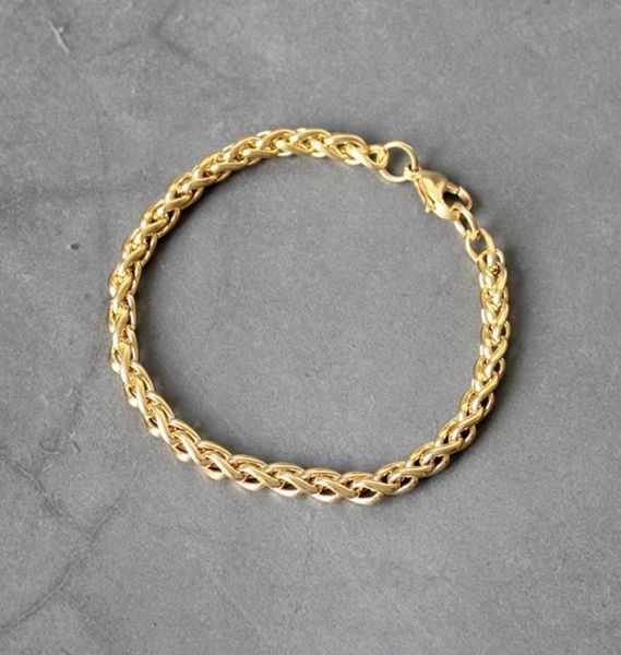 new stainless steel plated gold keel chain bracelet fashion jewelry for women and men wedding birthday party gift mm5599852, Black
new stainless steel plated gold keel chain bracelet fashion jewelry for women and men wedding birthday party gift mm5599852, Black