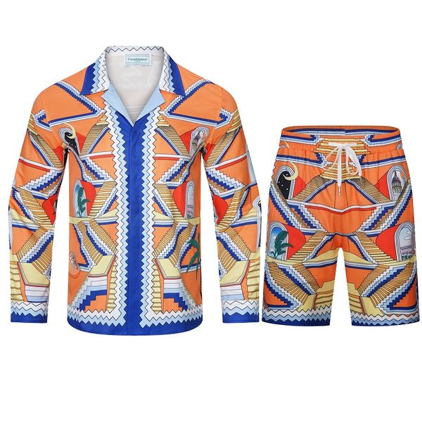 short sleeve t shirt casablanca 23 spring/summer new gate of fantasy new kaftans printed suit set t-shirt casual short sleeve size l xl 2x, White;black
short sleeve t shirt casablanca 23 spring/summer new gate of fantasy new kaftans printed suit set t-shirt casual short sleeve size l xl 2x, White;black