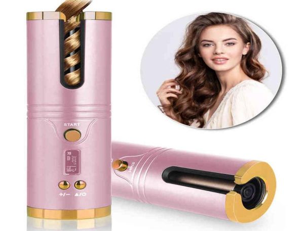 automatic hair curler wireless curling iron lcd display screen usb recharge ceramic curls curly rotating curling style tools h22041372301
automatic hair curler wireless curling iron lcd display screen usb recharge ceramic curls curly rotating curling style tools h22041372301
