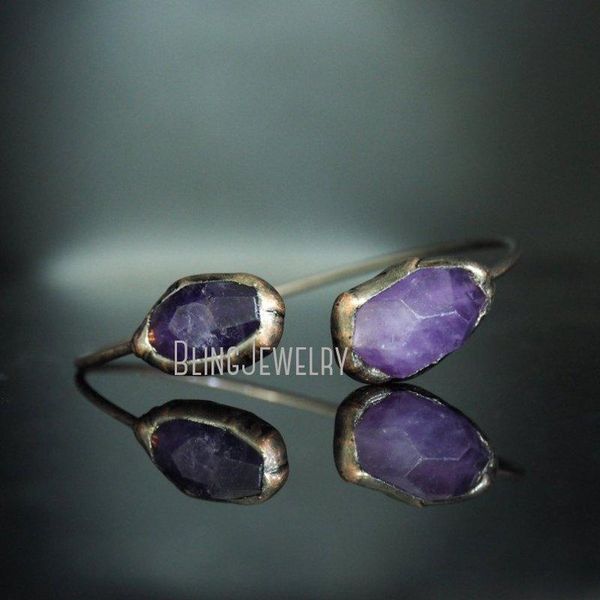 bangle bm43303 witch jewelry bangle bracelet raw amethyst bangle electroformed bracelet adjustable bangle, Black
bangle bm43303 witch jewelry bangle bracelet raw amethyst bangle electroformed bracelet adjustable bangle, Black