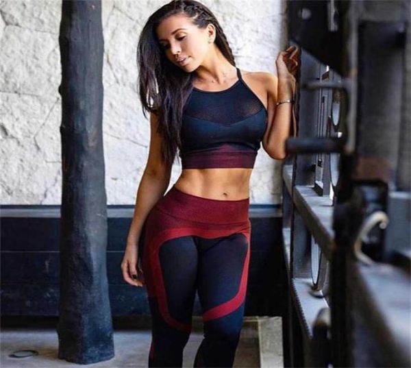 women039s tracksuit yoga set hollow gym clothing sports suit high waist fitness legging bra workout clothes wear 2201125342665, White;red
women039s tracksuit yoga set hollow gym clothing sports suit high waist fitness legging bra workout clothes wear 2201125342665, White;red
