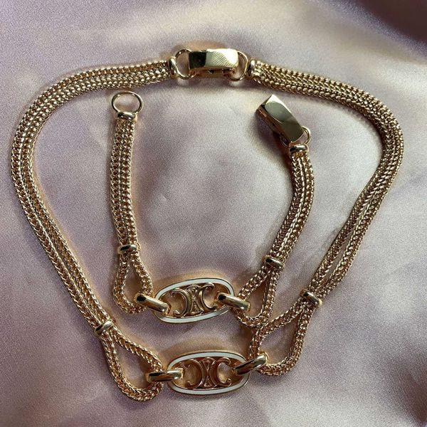 celi high-grade arc de triomphe double bracelet necklace copper plated 18k gold simple temperament clavicle chain, Silver
celi high-grade arc de triomphe double bracelet necklace copper plated 18k gold simple temperament clavicle chain, Silver