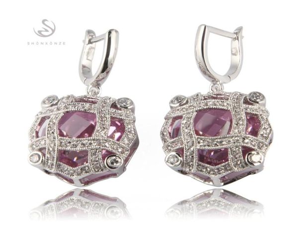 shunxunze drop noble generous christmas engagement wedding earrings for women men shinning pink cubic zirconia rhodium pla9376202, Silver
shunxunze drop noble generous christmas engagement wedding earrings for women men shinning pink cubic zirconia rhodium pla9376202, Silver
