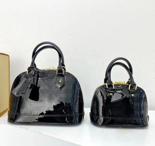 women's handbag alma bb shell bag handle shoulder bags chain messenger bag patent leather
women's handbag alma bb shell bag handle shoulder bags chain messenger bag patent leather