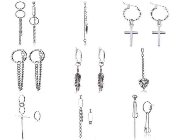 punk silver color stainless steel feather cross earrings for men women gothic street long chain earrings men rock jewelry g2203128396672
punk silver color stainless steel feather cross earrings for men women gothic street long chain earrings men rock jewelry g2203128396672