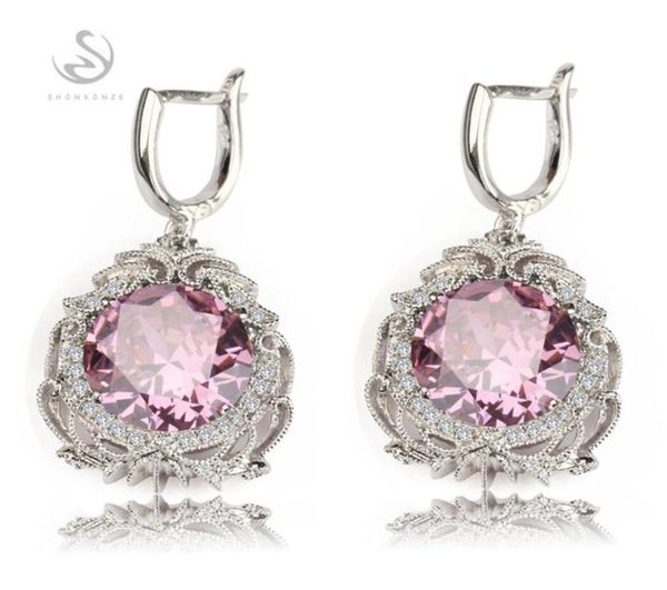 shunxunze drop noble generous christmas engagement wedding earrings for women men shinning pink cubic zirconia rhodium pla9280595, Silver
shunxunze drop noble generous christmas engagement wedding earrings for women men shinning pink cubic zirconia rhodium pla9280595, Silver