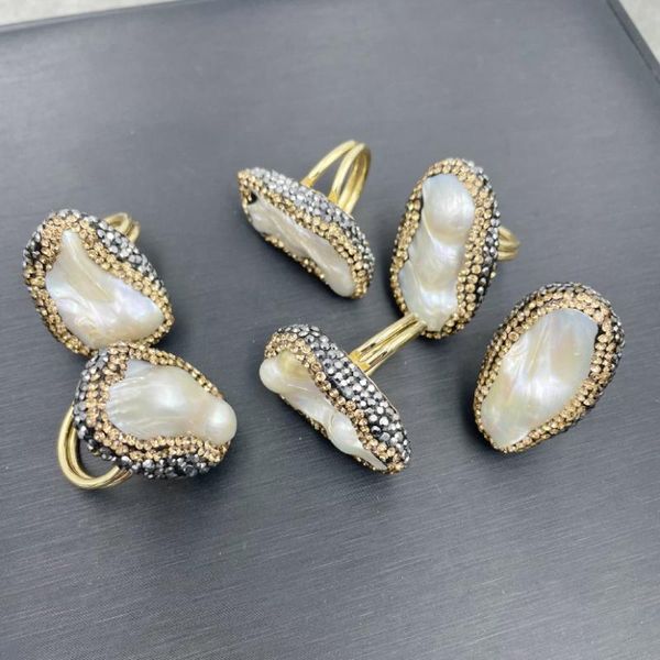 rings natural baroque profiled freshwater pearl ring is the jewelry gift for fashionable and exquisite women's wedding banquet, Slivery;golden
rings natural baroque profiled freshwater pearl ring is the jewelry gift for fashionable and exquisite women's wedding banquet, Slivery;golden