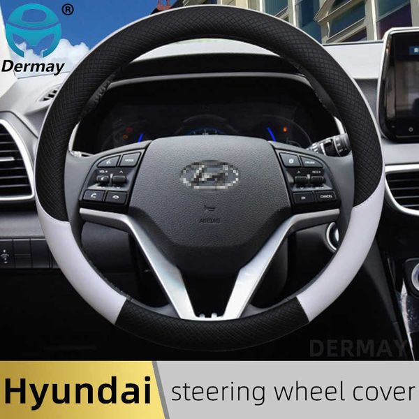 steering wheel covers 100% dermay brand leather car steering wheel cover anti-slip for hyundai solaris accent veloster i30 i10 kona auto acc
steering wheel covers 100% dermay brand leather car steering wheel cover anti-slip for hyundai solaris accent veloster i30 i10 kona auto acc
