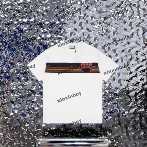 xinxinbuy men designer tee t shirt 23ss chest stripe print short sleeve cotton women black white blue s-2xl, Black;brown
xinxinbuy men designer tee t shirt 23ss chest stripe print short sleeve cotton women black white blue s-2xl, Black;brown