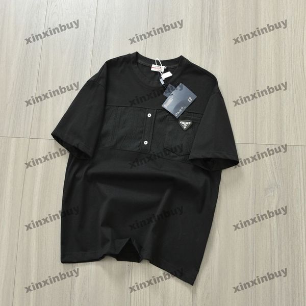 xinxinbuy men designer tee t shirt 23ss leather triangle label pocket panelled polo short sleeve cotton women black white m-4xl, Black;brown
xinxinbuy men designer tee t shirt 23ss leather triangle label pocket panelled polo short sleeve cotton women black white m-4xl, Black;brown