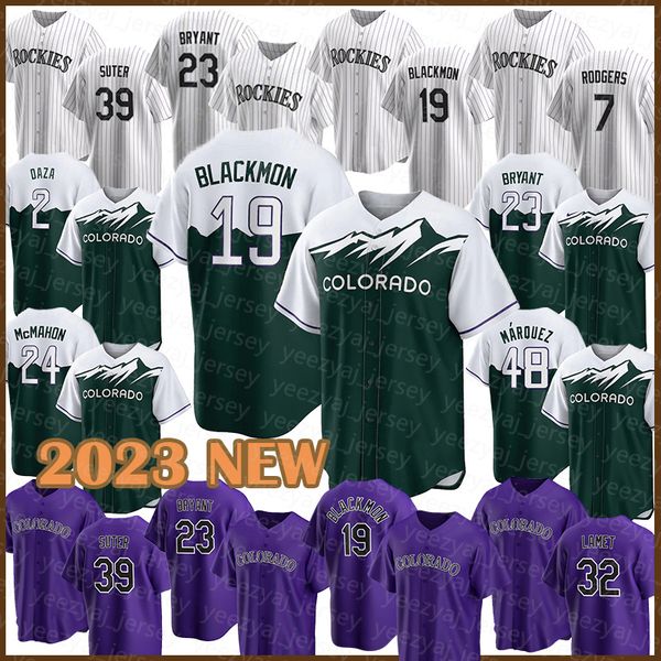 2023 man new19 charlie blackmon 7 brendan rodgers colorado baseball jersey rockies 23 kris bryant kyle and c j cron german marquez daniel ba, Blue;black
2023 man new19 charlie blackmon 7 brendan rodgers colorado baseball jersey rockies 23 kris bryant kyle and c j cron german marquez daniel ba, Blue;black
