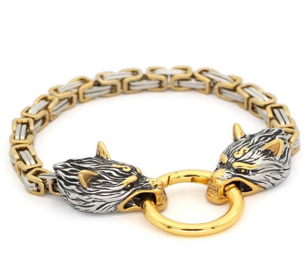 bangle viking men stainless steel king chain viking wolf head bracelet 21 23 25 cm 2211093923367, Black
bangle viking men stainless steel king chain viking wolf head bracelet 21 23 25 cm 2211093923367, Black