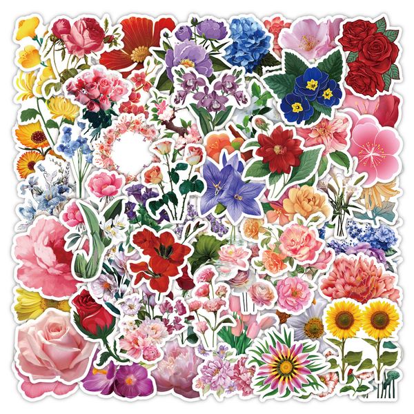 60pcs beautiful flowers stickers pack waterproof vinyl stickers non-random for car bike luggage lapskateboard scrapbook water bottle decal
60pcs beautiful flowers stickers pack waterproof vinyl stickers non-random for car bike luggage lapskateboard scrapbook water bottle decal
