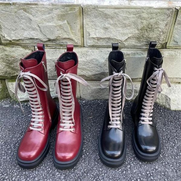winter women boots with zipper lace up round toe chunky heel platform boots cow leather comfortable and versatile medium boots 2109366272, Black
winter women boots with zipper lace up round toe chunky heel platform boots cow leather comfortable and versatile medium boots 2109366272, Black