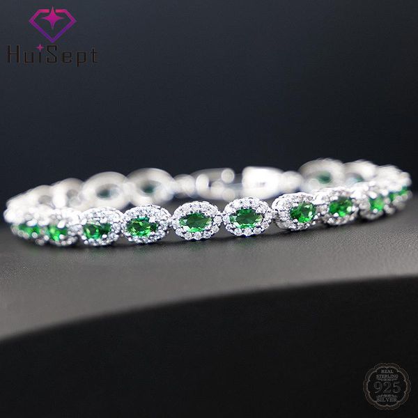 bangle huisept luxury charm bracelet for women 925 silver jewelry oval emerald zircon gemstone accessories wedding engagement bracelets, Black
bangle huisept luxury charm bracelet for women 925 silver jewelry oval emerald zircon gemstone accessories wedding engagement bracelets, Black