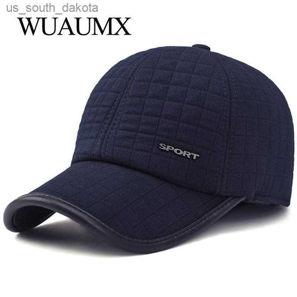 ball caps wuaumx winter baseball cap for men with earflaps warm cotton thicker snapback cap men father's hats ear protection casquette, Blue;gray
ball caps wuaumx winter baseball cap for men with earflaps warm cotton thicker snapback cap men father's hats ear protection casquette, Blue;gray
