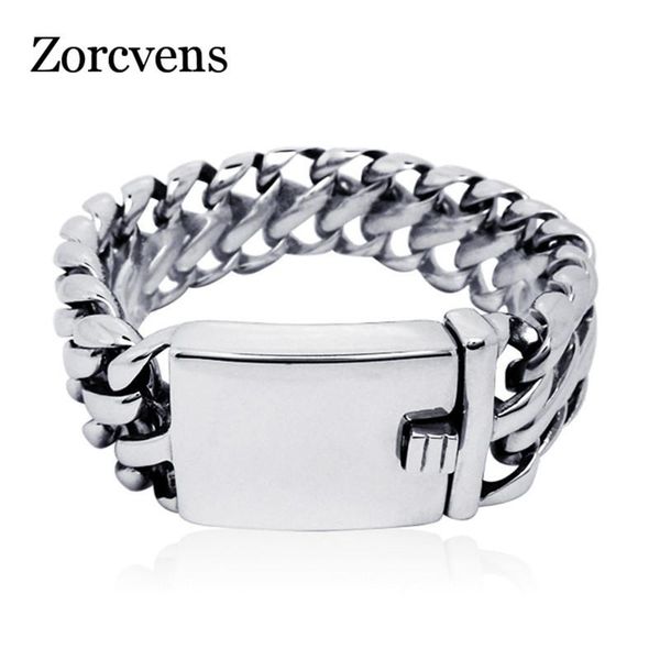 bangle zorcvens 316l stainless steel jewelry silvercolor 24mm wide men bracelet for male, Black
bangle zorcvens 316l stainless steel jewelry silvercolor 24mm wide men bracelet for male, Black