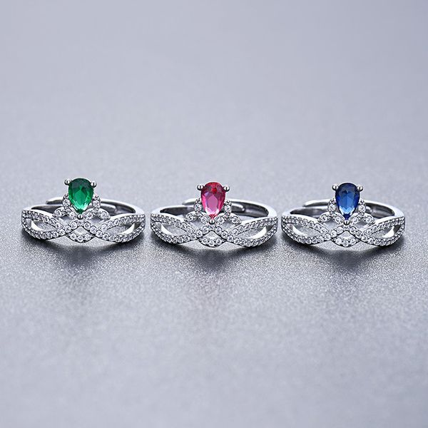 fashion women crown rings platinum plated silver adjustable ring jewelry for birthday's party
fashion women crown rings platinum plated silver adjustable ring jewelry for birthday's party
