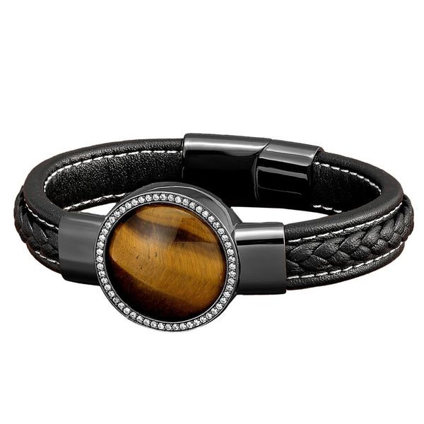 bangle men luxury micro inlay cubic zircon bracelets black braided leather rope chain bangles round natural stone jewelry
bangle men luxury micro inlay cubic zircon bracelets black braided leather rope chain bangles round natural stone jewelry