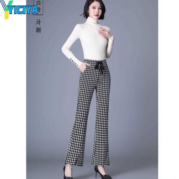 yiciya women's pants autumn high waist lacing micro flare plus size slit hem plaid wide leg trousers simplicity korean clothes for wome, Black;white
yiciya women's pants autumn high waist lacing micro flare plus size slit hem plaid wide leg trousers simplicity korean clothes for wome, Black;white