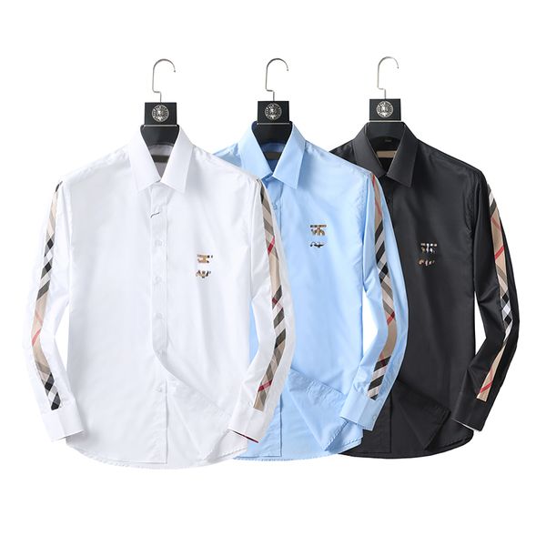 23ss designer mens dress shirt casual slim silk t-shirt long sleeve casual business clothing plaid men asian szie 3xl, White;black
23ss designer mens dress shirt casual slim silk t-shirt long sleeve casual business clothing plaid men asian szie 3xl, White;black