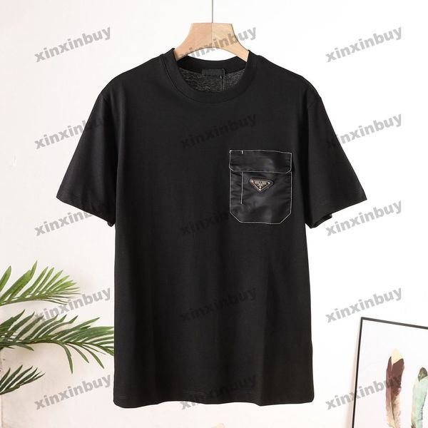 xinxinbuy men designer tee t shirt 23ss metal triangle label pocket nylon short sleeve cotton women black white orange s-xl, Black;brown
xinxinbuy men designer tee t shirt 23ss metal triangle label pocket nylon short sleeve cotton women black white orange s-xl, Black;brown