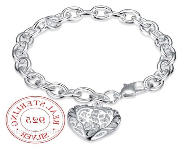 women039s fine jewelry sterling silver hollow heart charm 039039 thick chain lobster clasp bracelet bangle bileklik for w8462177, Black
women039s fine jewelry sterling silver hollow heart charm 039039 thick chain lobster clasp bracelet bangle bileklik for w8462177, Black
