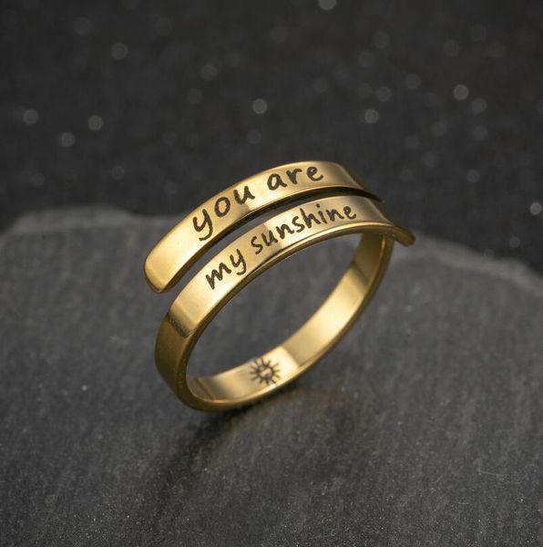 10pcs you are my sunshine baby band ring english letter finger ring jewelry gift circlet ring stainless steel jewelry gift for girl/boy frie, Silver
10pcs you are my sunshine baby band ring english letter finger ring jewelry gift circlet ring stainless steel jewelry gift for girl/boy frie, Silver
