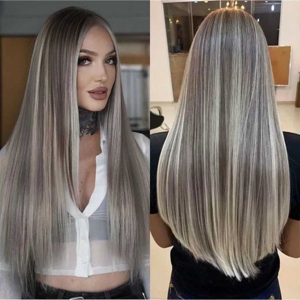 woman ash blonde straight lace wig highlight wig blonde synthetic hair wig middlet part lace wigs for women long straight hair 230524, Black;brown
woman ash blonde straight lace wig highlight wig blonde synthetic hair wig middlet part lace wigs for women long straight hair 230524, Black;brown