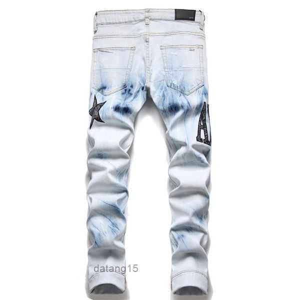 men's jeans european jean broken hombre letter star designers men embroidery patchwork ripped for trend brand motorcycle pant fashion s, Blue
men's jeans european jean broken hombre letter star designers men embroidery patchwork ripped for trend brand motorcycle pant fashion s, Blue