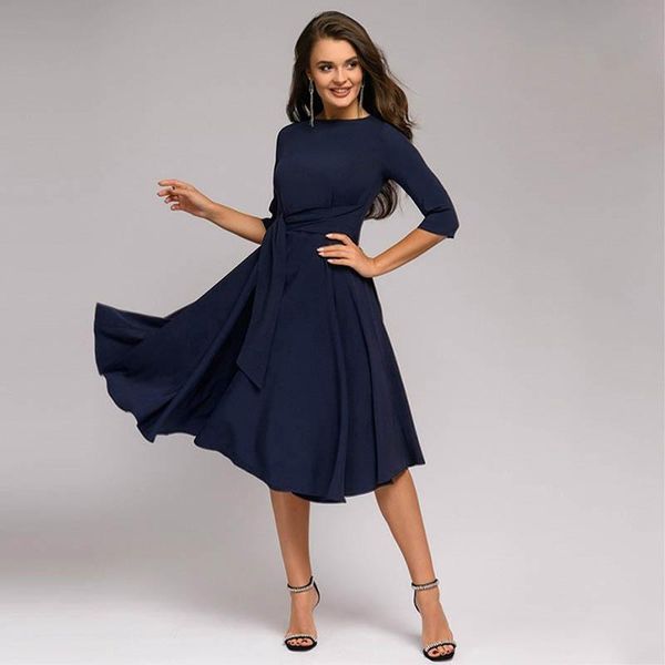dresses vintage women solid aline party dresses spring autumn fashion oneck half sleeve midi dress elegant office lady belt vestidos, Black;gray
dresses vintage women solid aline party dresses spring autumn fashion oneck half sleeve midi dress elegant office lady belt vestidos, Black;gray