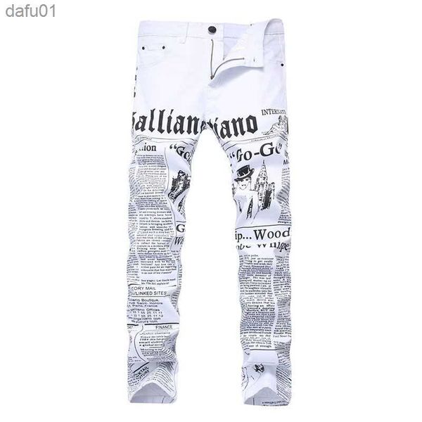 men's jeans men's jeans men straight slim fit skinny white color pants letter printed fashion male denim trousers drop l230520, Blue
men's jeans men's jeans men straight slim fit skinny white color pants letter printed fashion male denim trousers drop l230520, Blue