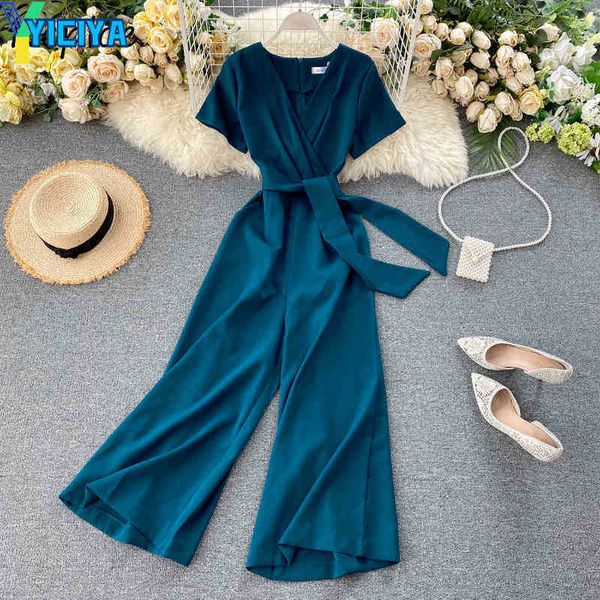 yiciya neploe v neck short sleeve pullover jumpsuits women high waist hip sashes bodysuits femme summer work style ol playsuit, Black;white
yiciya neploe v neck short sleeve pullover jumpsuits women high waist hip sashes bodysuits femme summer work style ol playsuit, Black;white