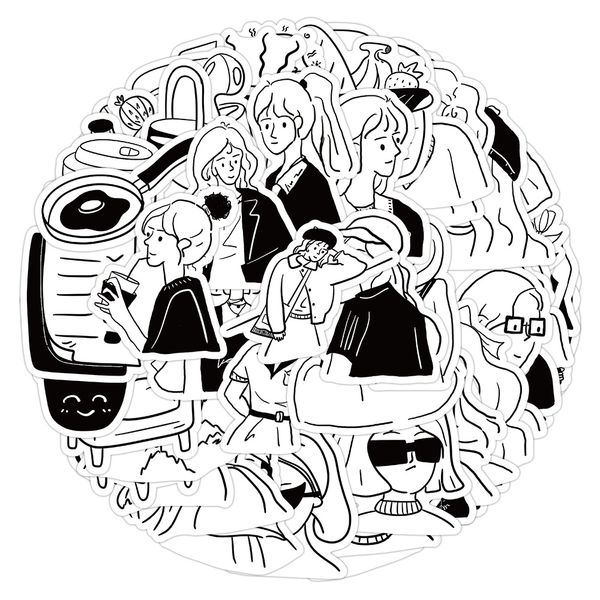 60pcs-pack ins style black and white stickers wall stickers wholesale vinyl sticker waterproof lap car scrapbooking guitar box skateboard jd
60pcs-pack ins style black and white stickers wall stickers wholesale vinyl sticker waterproof lap car scrapbooking guitar box skateboard jd