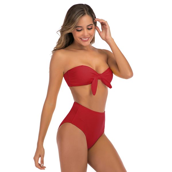 2023 high waisted red bikini set swimsuit two pieces solid swimwear brazilian beachwear women's biquini, White;black
2023 high waisted red bikini set swimsuit two pieces solid swimwear brazilian beachwear women's biquini, White;black
