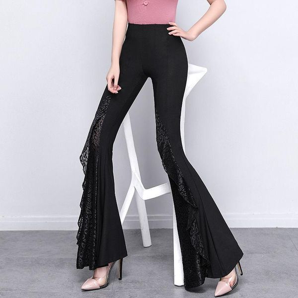 capris flare pants black lace women clothing new vintage gothic harajuku hippie trousers high waist casual fish tail pantalones mujer, Black;white
capris flare pants black lace women clothing new vintage gothic harajuku hippie trousers high waist casual fish tail pantalones mujer, Black;white
