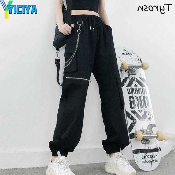 yiciya women's pants capris plus size s-4xl casual women design zipper chain streetwear hip hop drawstring tie feet cargo pant students, Black;white
yiciya women's pants capris plus size s-4xl casual women design zipper chain streetwear hip hop drawstring tie feet cargo pant students, Black;white