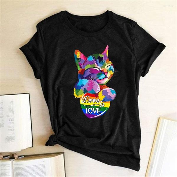 summer colorful cat women t shirt white tee cool women tee shirt love is love tee tee lgbt tshirt
summer colorful cat women t shirt white tee cool women tee shirt love is love tee tee lgbt tshirt