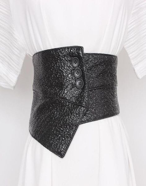 belts black vintage patent leather waist belt irregular wide slimming corset women autumn winter shirt coat caestus commerbund7712437, Black;brown
belts black vintage patent leather waist belt irregular wide slimming corset women autumn winter shirt coat caestus commerbund7712437, Black;brown