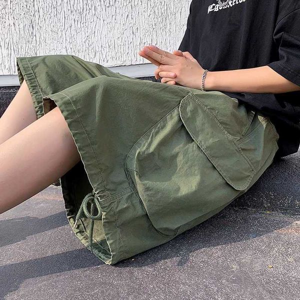 men's shorts summer khaki green black cotton shorts men fashion retro pocket shorts men streetwear loose wide leg shorts mens cargo sho, White;black
men's shorts summer khaki green black cotton shorts men fashion retro pocket shorts men streetwear loose wide leg shorts mens cargo sho, White;black