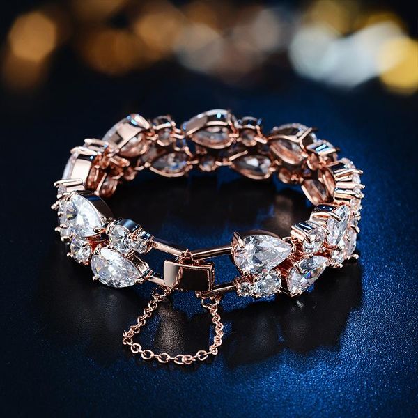 bangle new brand luxury bracelets for women mona lisa white/rose gold pleated clear cubic zircon bracelets bangles, Black
bangle new brand luxury bracelets for women mona lisa white/rose gold pleated clear cubic zircon bracelets bangles, Black