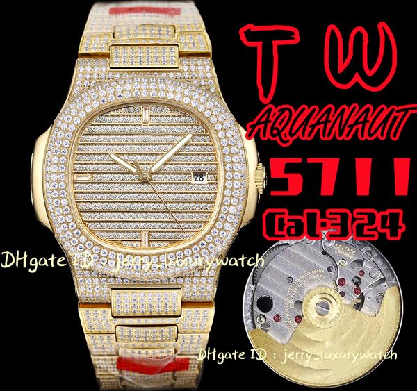 tw pp 5711 nautilus luxury men's watch 324 mechanical movement full sky star set square diamond 40mm, power storage 40 hours 316l stain, Slivery;brown
tw pp 5711 nautilus luxury men's watch 324 mechanical movement full sky star set square diamond 40mm, power storage 40 hours 316l stain, Slivery;brown