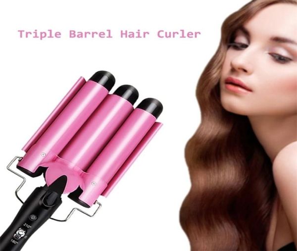 professional hair curler triple barrel tourmaline ceramic hair curling iron auto perm splint hair curling styling tool wave wand 26638709
professional hair curler triple barrel tourmaline ceramic hair curling iron auto perm splint hair curling styling tool wave wand 26638709