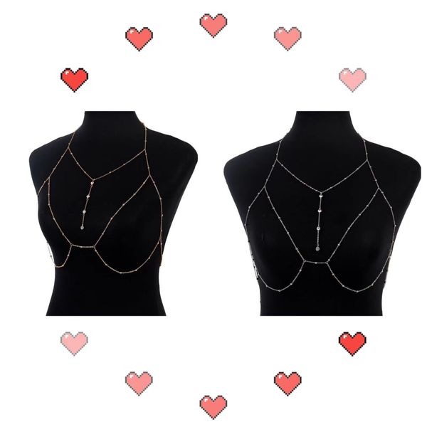 tiktok chains body jewelry chest chain bikini belly for women cross waist female suit girl fashion beach simple luxury, Silver
tiktok chains body jewelry chest chain bikini belly for women cross waist female suit girl fashion beach simple luxury, Silver